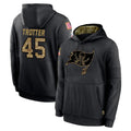Jdoa TB.Buccaneers #45 Josiah Trotter Player Black Salute to Service Sideline Performance Pullover Hoodies Home Game Stitched Jerseys