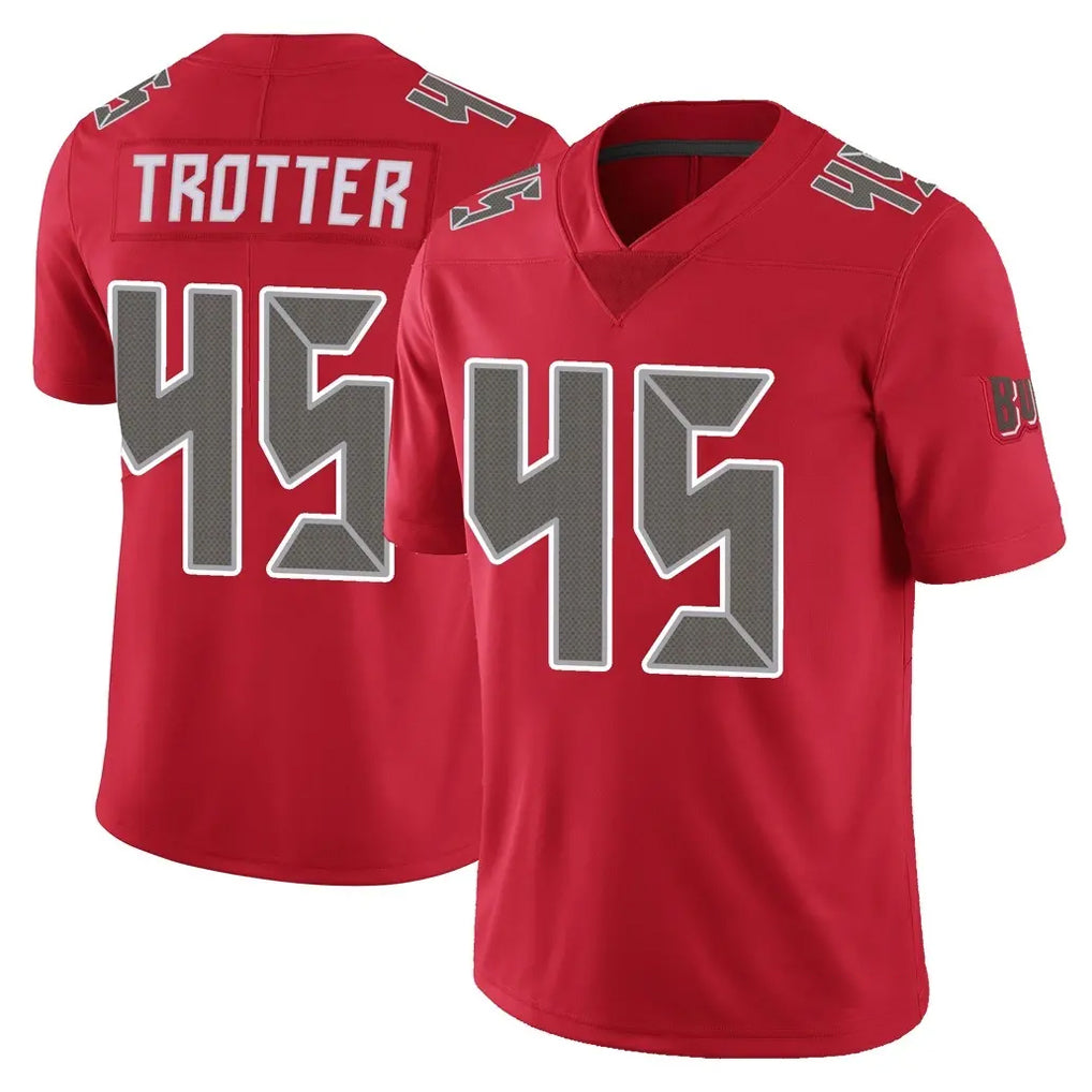 Jdoa TB.Buccaneers #45 Josiah Trotter Player Red Limited Color Rush Home Game Stitched Jerseys