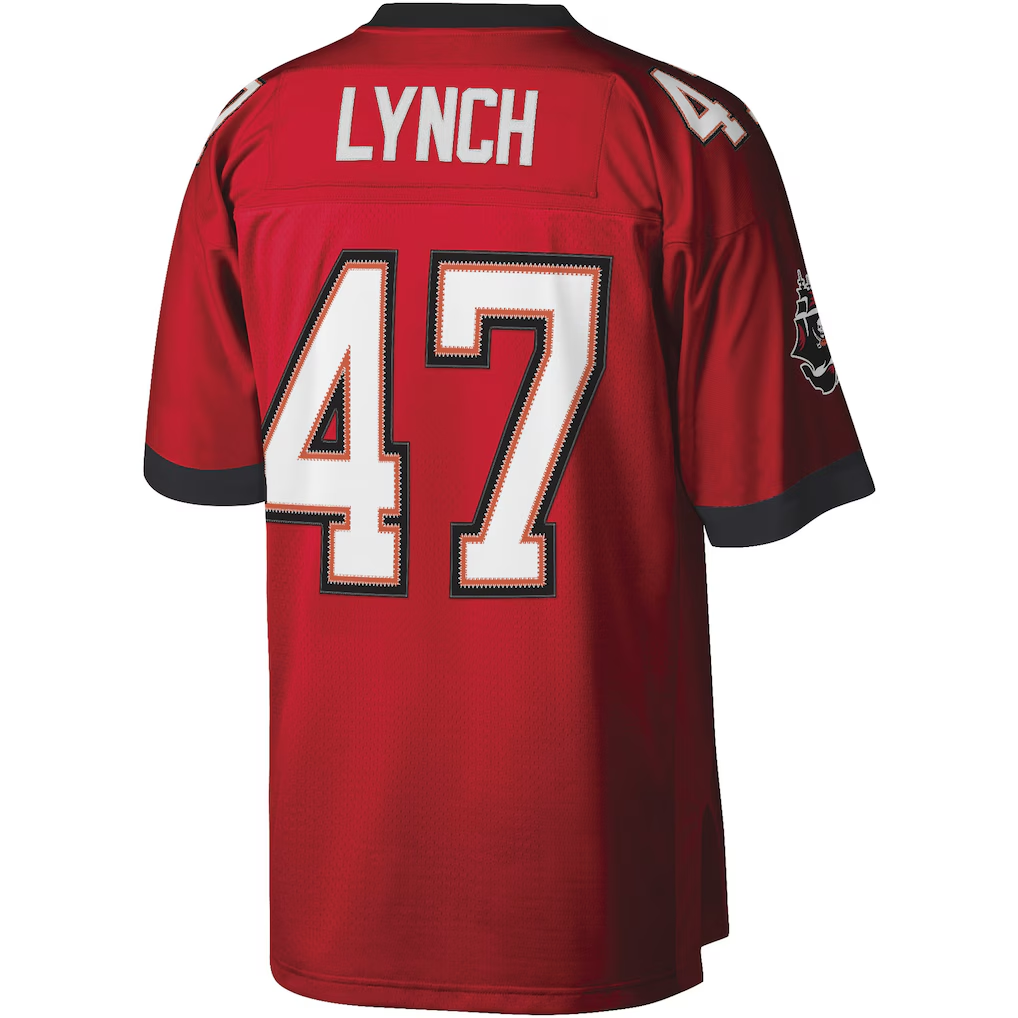 Jdoa TB.Buccaneers #47 John Lynch Mitchell & Ness Red Legacy Replica Jersey