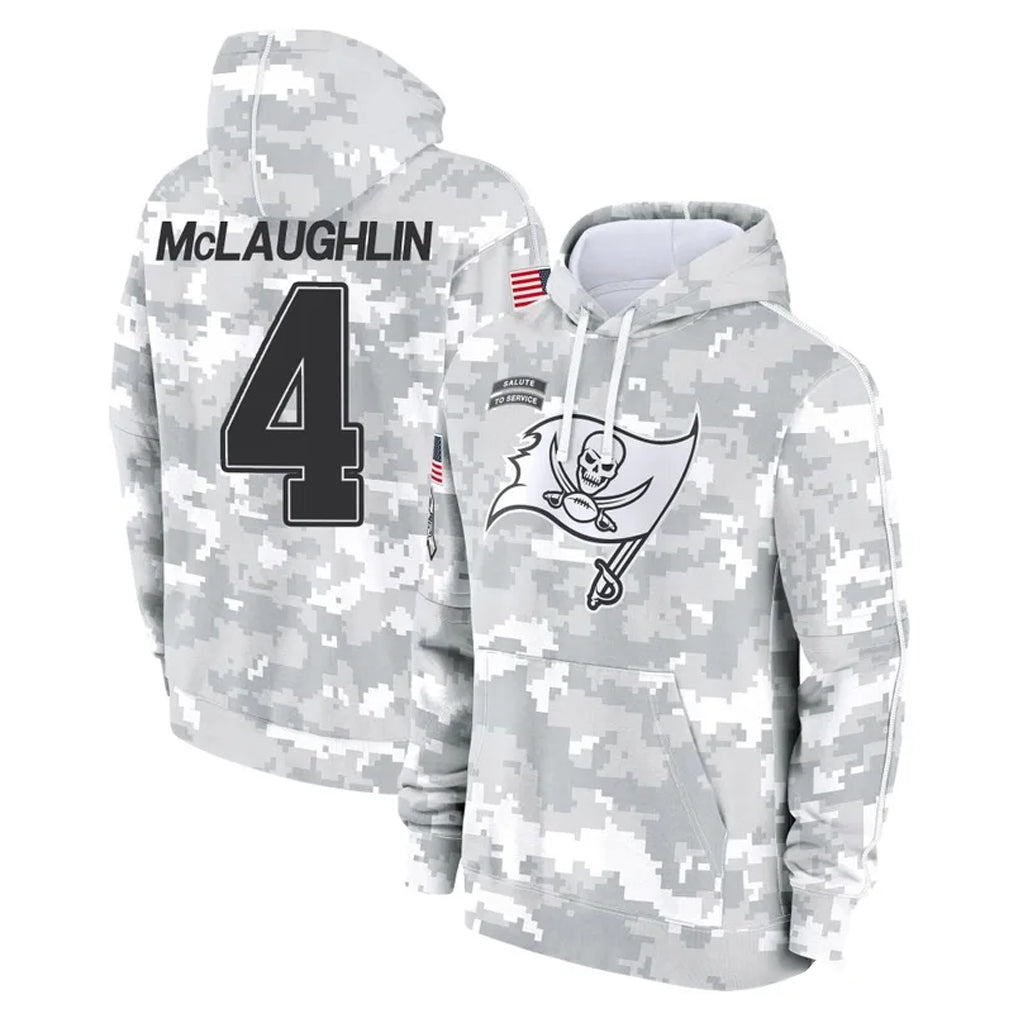 Jdoa TB.Buccaneers #4 Chase McLaughlin Player Arctic Camo Limited Salute to Service Pullover Hoodies Game Stitched Jerseys