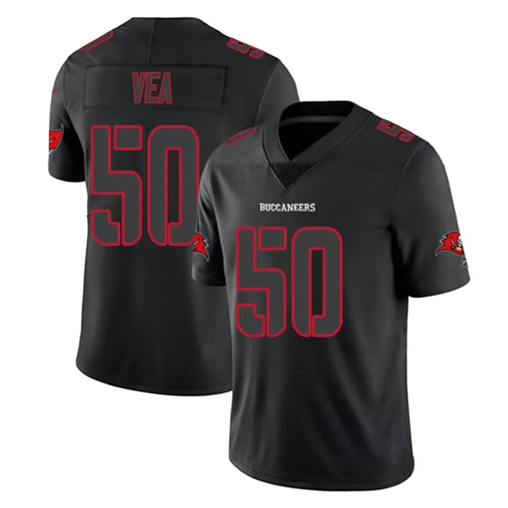 Jdoa TB.Buccaneers #50 Vita Vea Player Black Impact Limited Home Game Stitched Jerseys