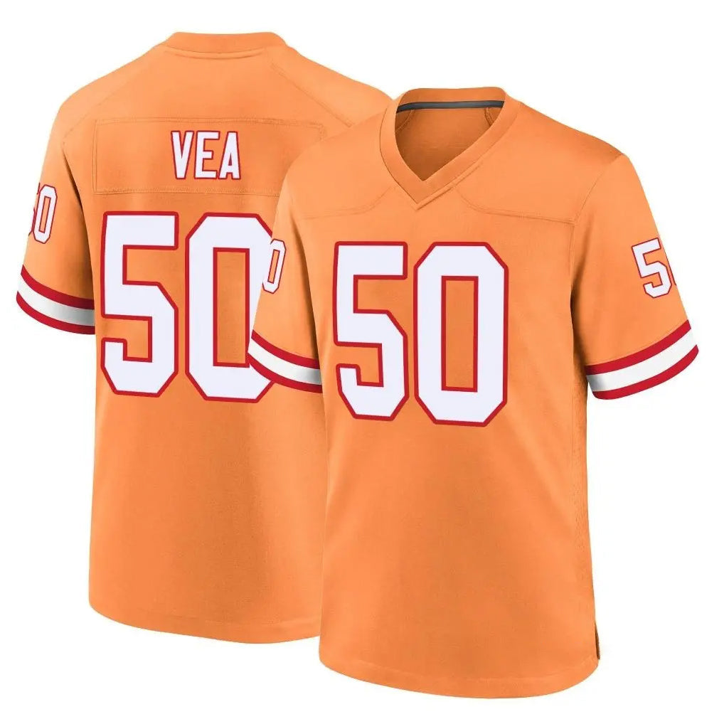 Jdoa TB.Buccaneers #50 Vita Vea Player Orange Throwback Home Game Stitched Jerseys