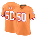 Jdoa TB.Buccaneers #50 Vita Vea Player Orange Throwback Home Game Stitched Jerseys