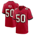 Jdoa TB.Buccaneers #50 Vita Vea Player Red Home Game Stitched Jerseys