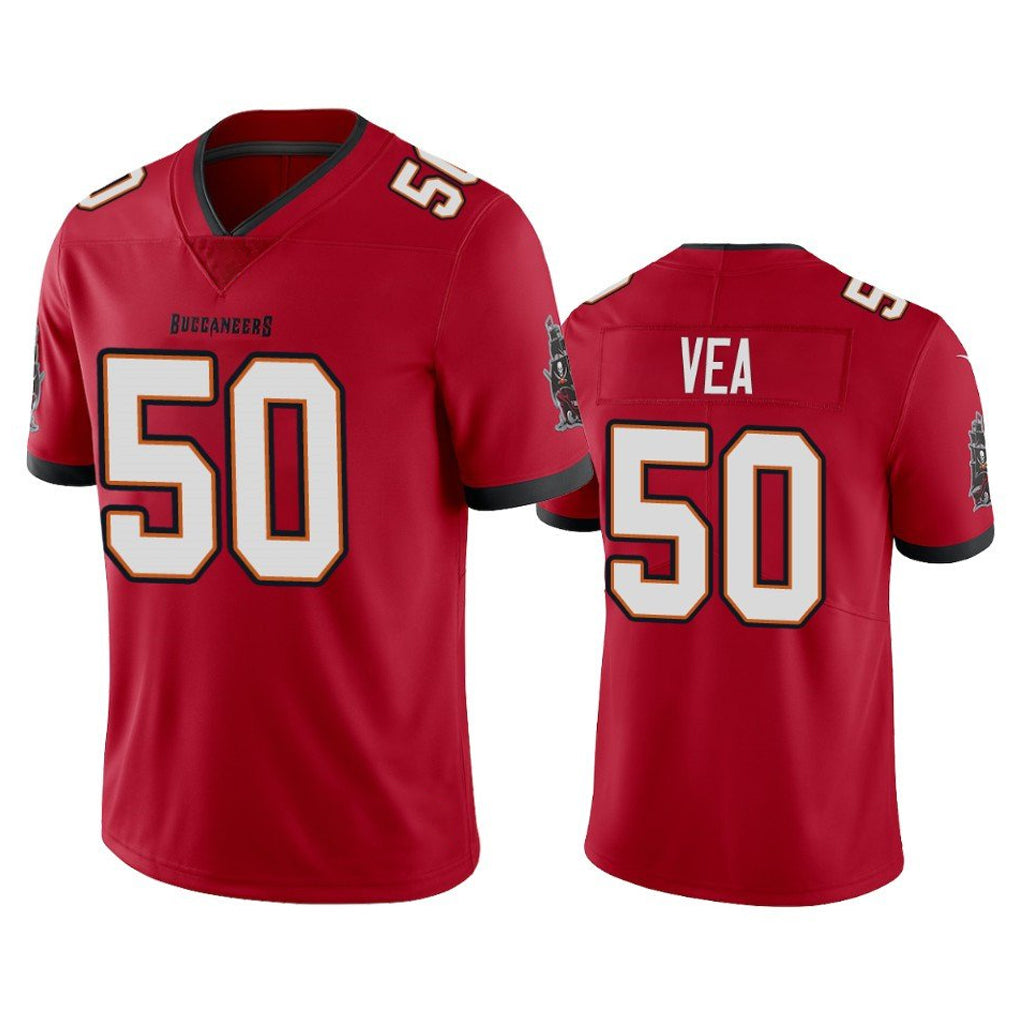 Jdoa TB.Buccaneers #50 Vita Vea Player Red Limited Vapor Home Game Stitched Jerseys