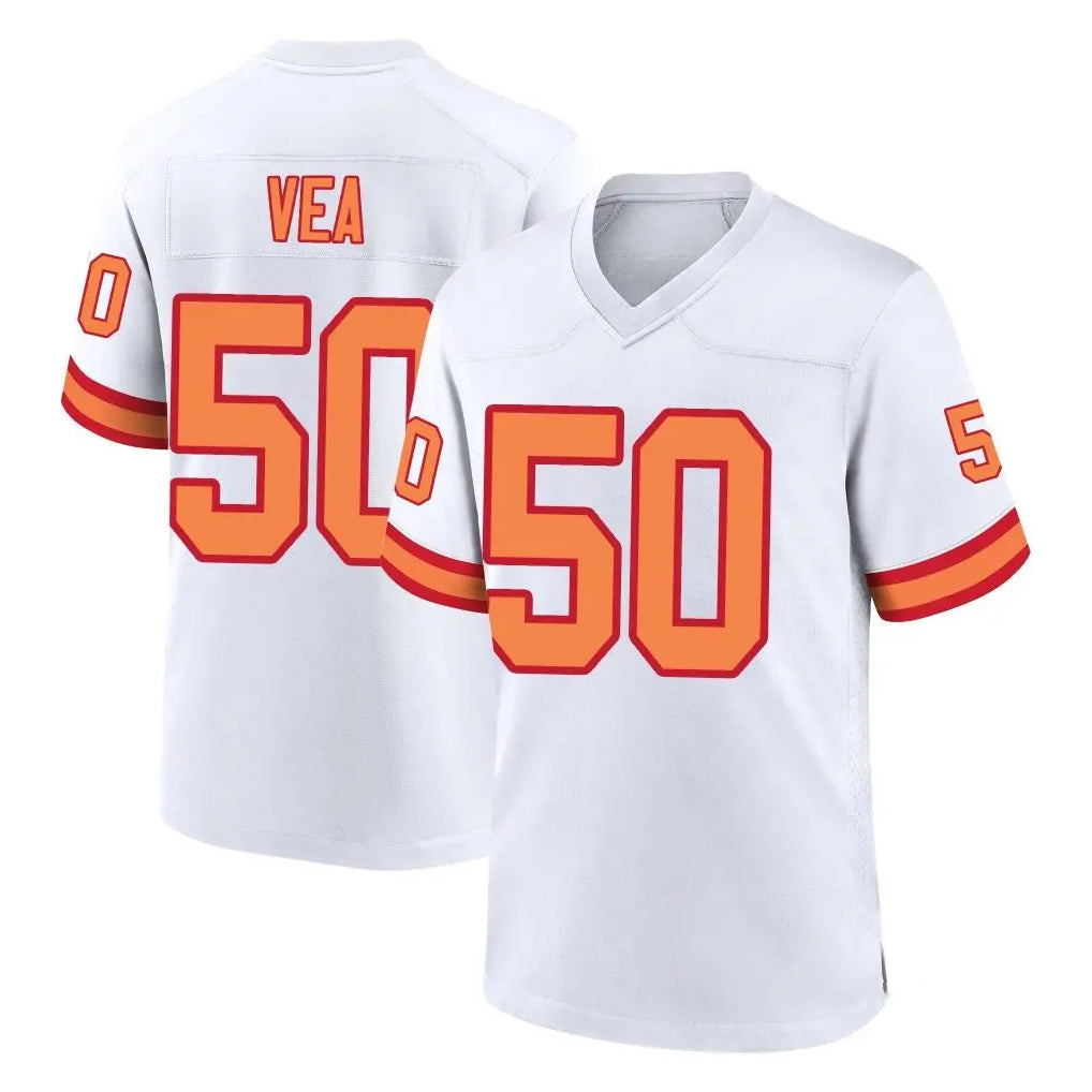 Jdoa TB.Buccaneers #50 Vita Vea Player White '76 Home Game Stitched Jerseys