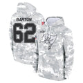 Jdoa TB.Buccaneers #62 Graham Barton Player Arctic Camo Limited Salute to Service Pullover Hoodies Game Stitched Jerseys