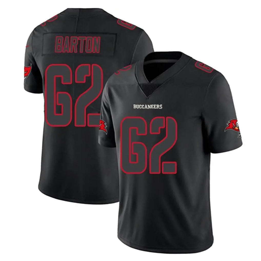 Jdoa TB.Buccaneers #62 Graham Barton Player Black Impact Limited Home Game Stitched Jerseys