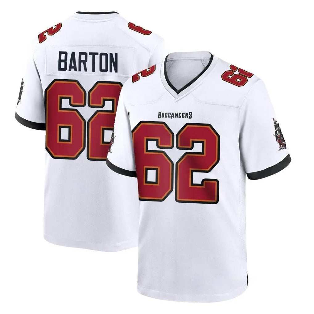 Jdoa TB.Buccaneers #62 Graham Barton Player White Home Game Stitched Jerseys