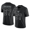 Jdoa TB.Buccaneers #67 Luke Goedeke Player Black Reflective Limited Home Game Stitched Jerseys