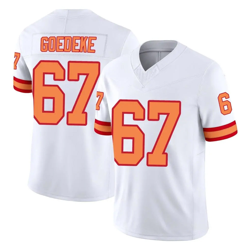 Jdoa TB.Buccaneers #67 Luke Goedeke Player White Limited '76 Vapor F.U.S.E. Home Game Stitched Jerseys