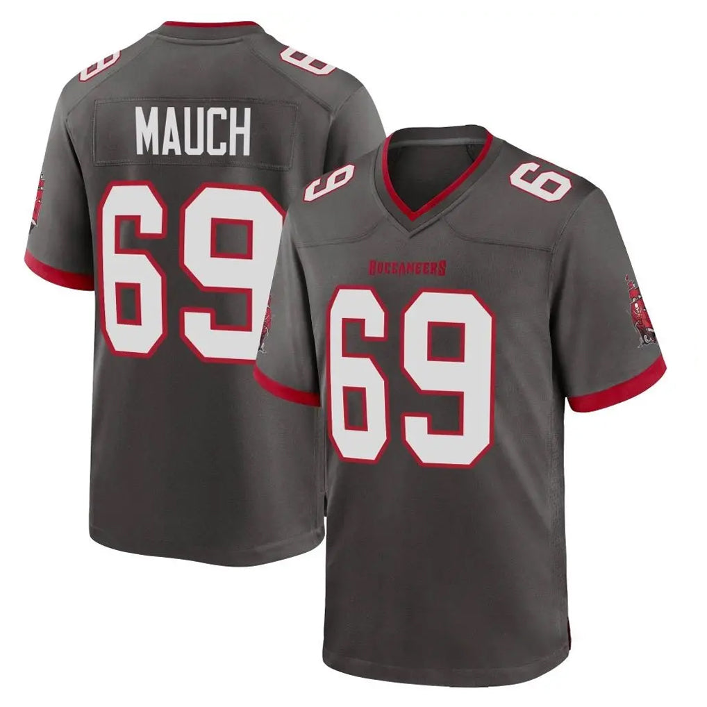 Jdoa TB.Buccaneers #69 Cody Mauch Player Pewter Alternate Home Game Stitched Jerseys