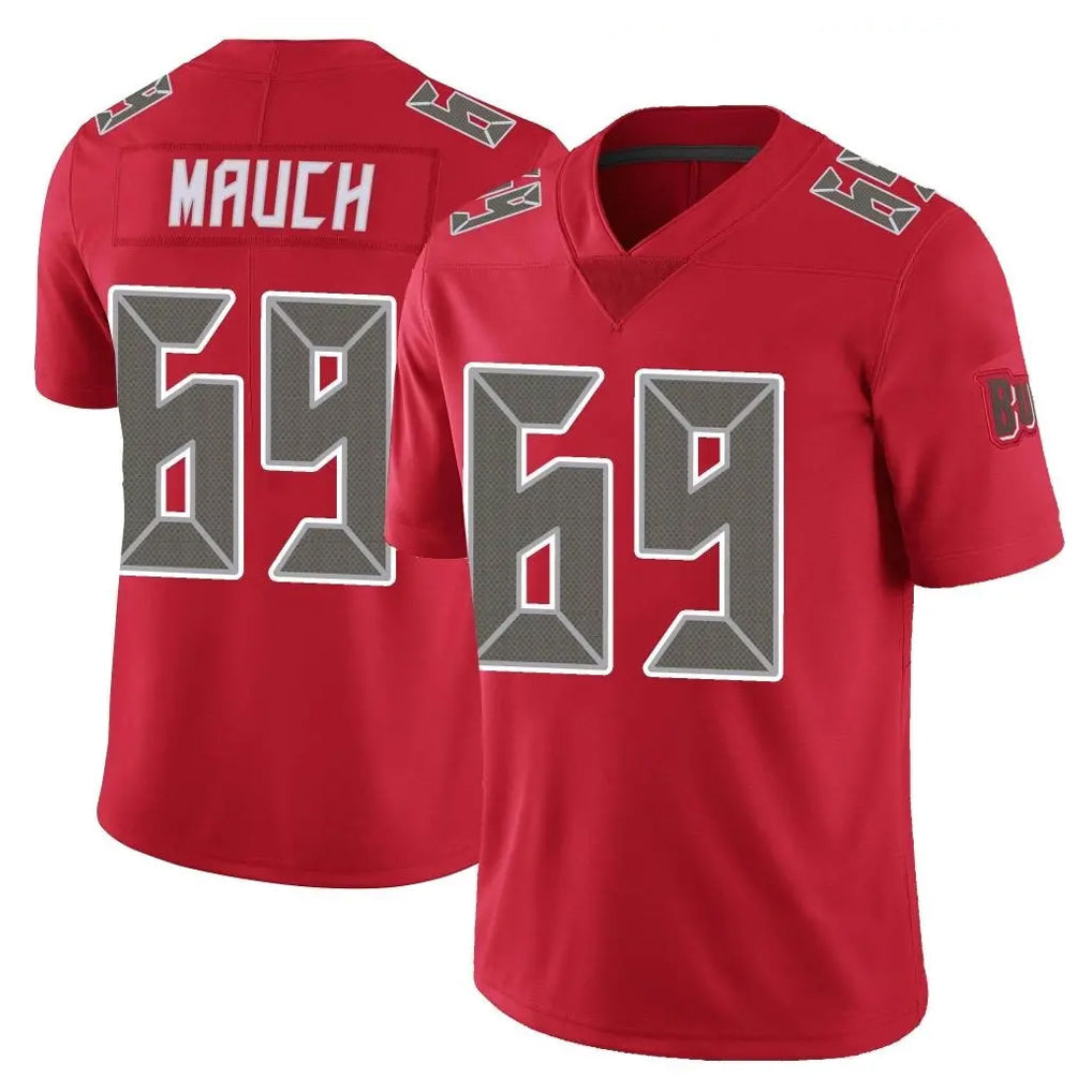 Jdoa TB.Buccaneers #69 Cody Mauch Player Red Limited Color Rush Home Game Stitched Jerseys