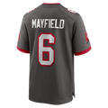 Jdoa TB.Buccaneers #6 Baker Mayfield Pewter Alternate Game Player Stitched Jerseys