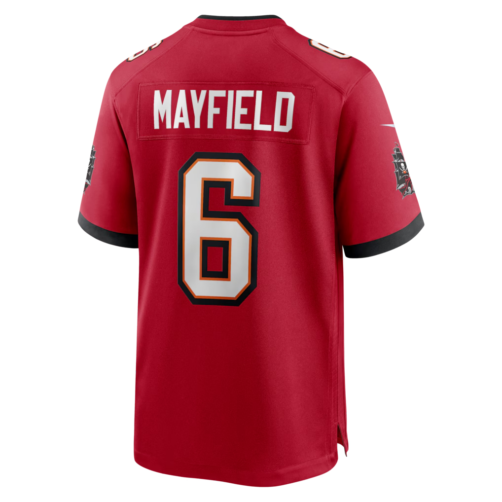 Jdoa TB.Buccaneers #6 Baker Mayfield Red Team Game Stitched Jerseys