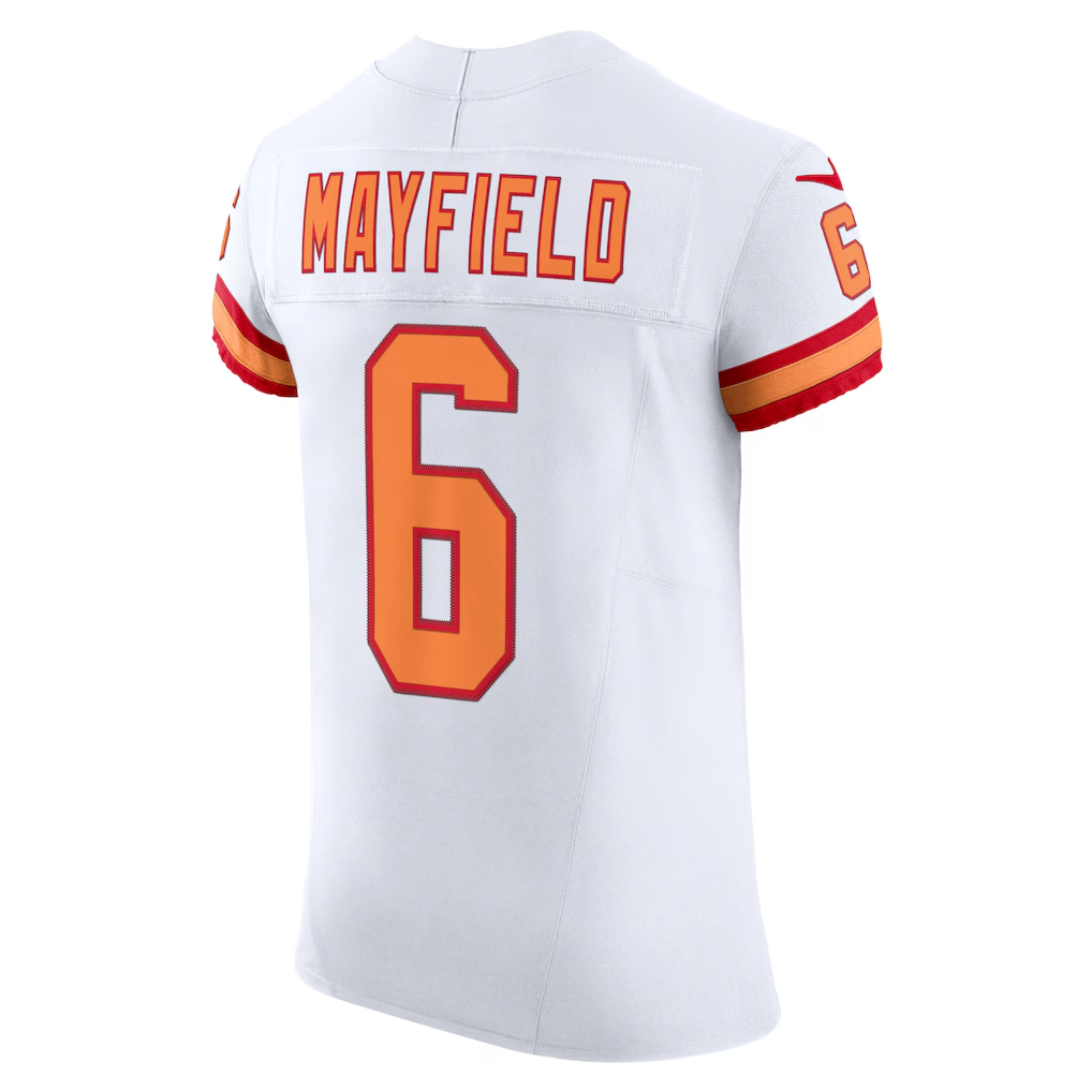 Jdoa TB.Buccaneers #6 Baker Mayfield White The '76 Jersey Vapor F.U.S.E. Elite Stitched Jerseys