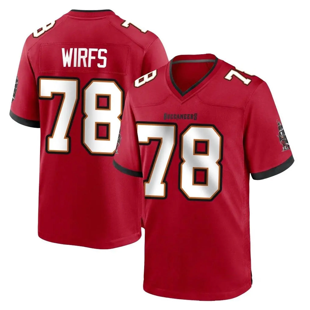 Jdoa TB.Buccaneers #78 Tristan Wirfs Player Red Home Game Stitched Jerseys