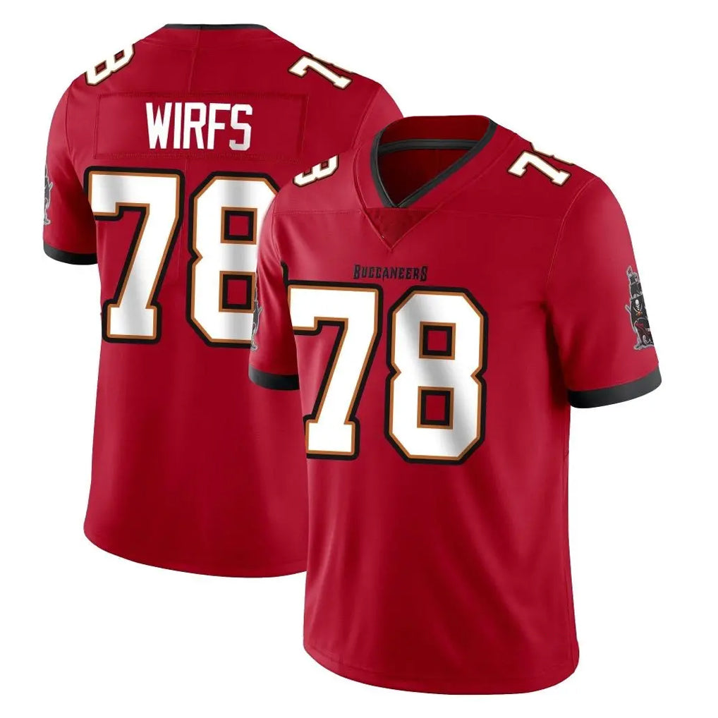 Jdoa TB.Buccaneers #78 Tristan Wirfs Player Red Limited Vapor Home Game Stitched Jerseys