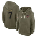 Jdoa TB.Buccaneers #7 Bucky Irving Player Olive Salute To Service Hoodies Stitched Jerseys