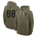 Jdoa TB.Buccaneers #88 Cade Otton Player Olive Salute to Service Pullover Hoodies Limited Stitched Jerseys