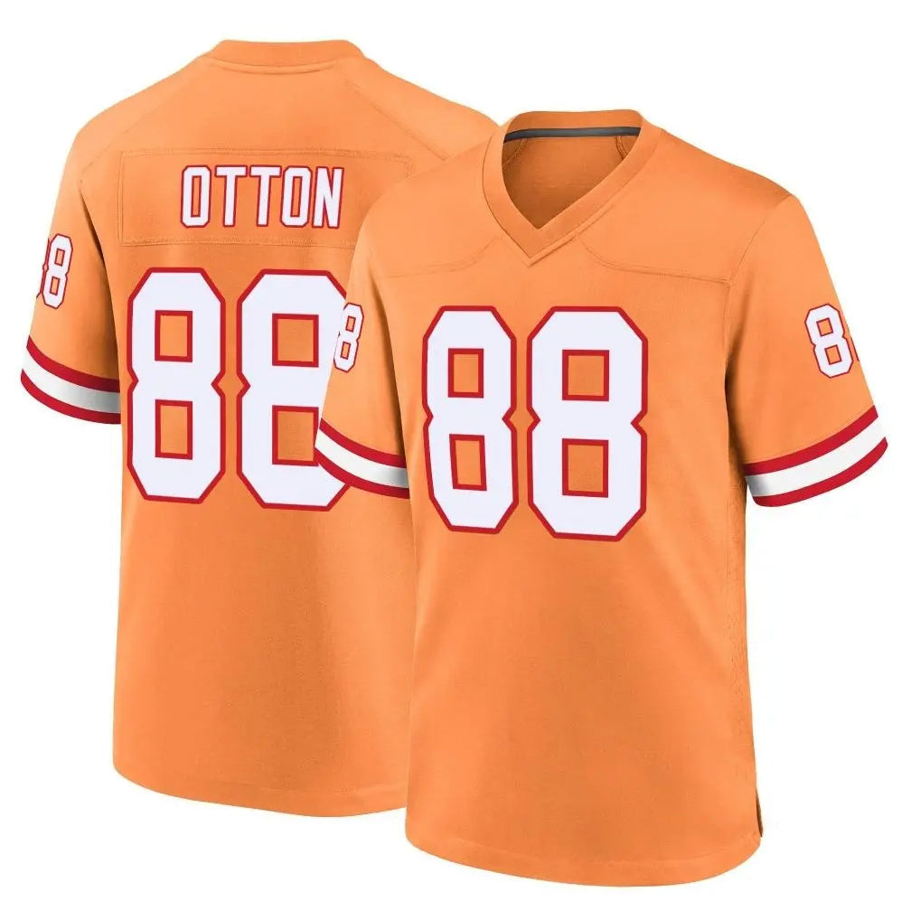 Jdoa TB.Buccaneers #88 Cade Otton Player Orange Throwback Home Game Stitched Jerseys