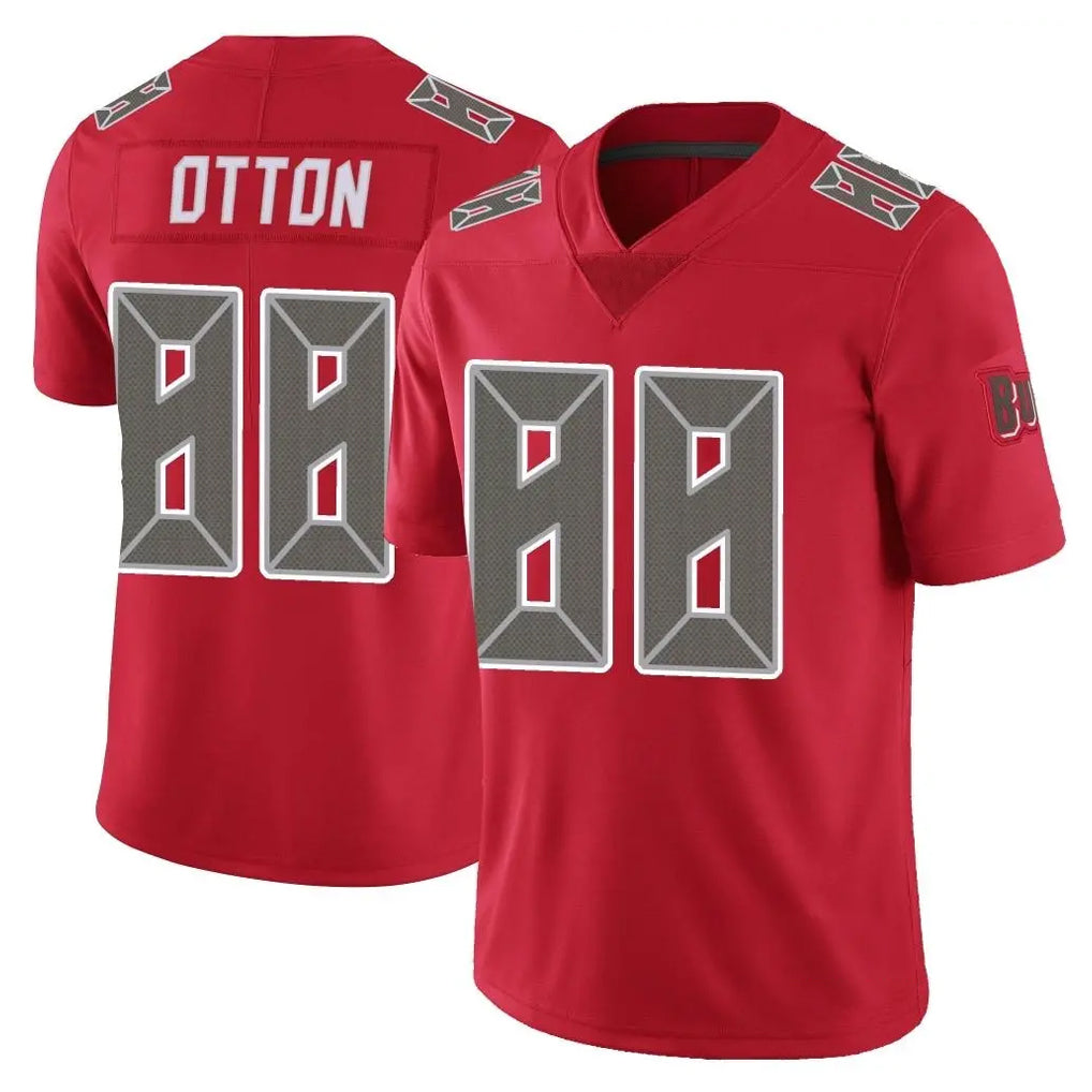 Jdoa TB.Buccaneers #88 Cade Otton Player Red Limited Color Rush Home Game Stitched Jerseys