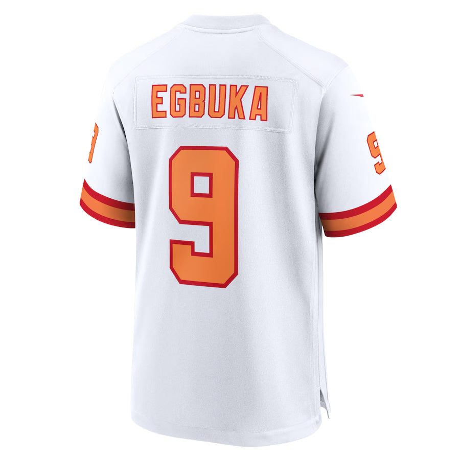 Jdoa TB.Buccaneers #9 Emeka Egbuka Player White Home Game Stitched Jerseys