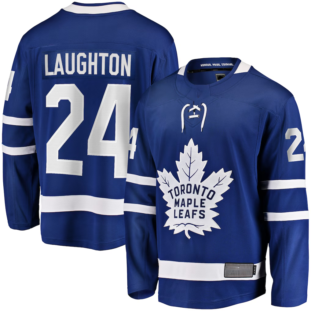 Jdoa T.Maple Leafs #24 Scott Laughton Blue Home Breakaway Jerseys