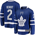 Jdoa T.Maple Leafs #2 Simon Benoit Blue Home Premier Breakaway Player Jerseys