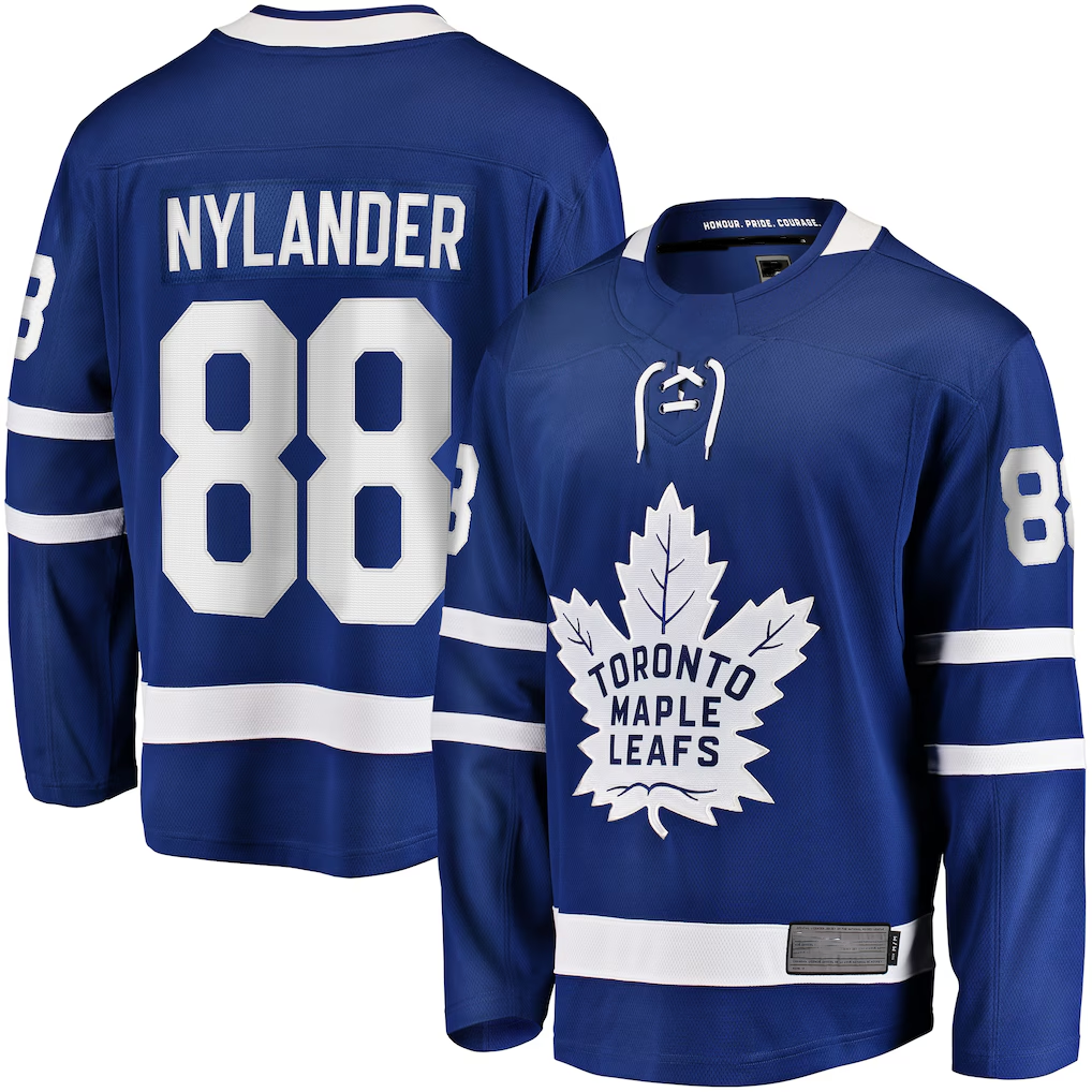Jdoa T.Maple Leafs #88 William Nylander Blue Home Breakaway Player Jerseys