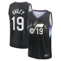 Jdoa U.Jazz #19 Ace Bailey Fanatics Black 2025 Draft First Round Pick Fast Break Replica Jerseys - Statement Edition