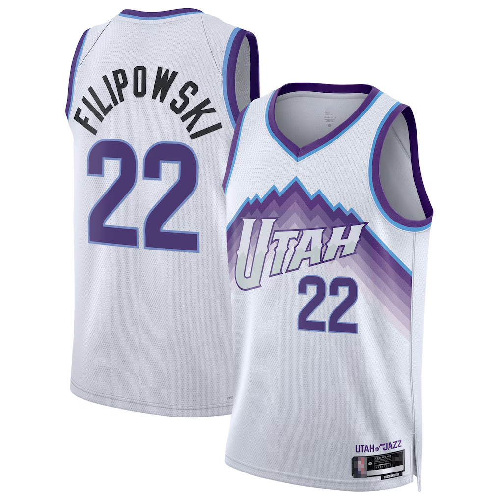 Jdoa U.Jazz #22 Kyle Filipowski White Swingman Jerseys - Association Edition
