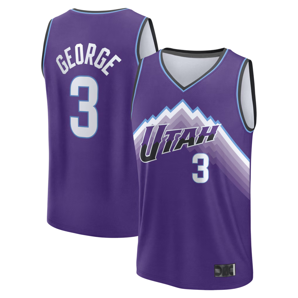 Jdoa U.Jazz #3 Keyonte George Fanatics Purple Fast Break Replica Jerseys - Icon Edition