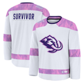 Jdoa U.Mammoth White Hockey Fights Cancer Survivor Practice Jerseys