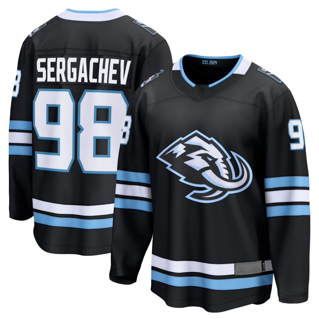 Jdoa U.Mammoth #98 Mikhail Sergachev Black Home Breakaway Player Jerseys