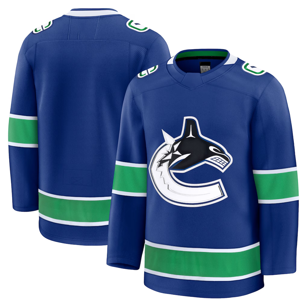 Jdoa V.Canucks Blue Home Premium Jerseys