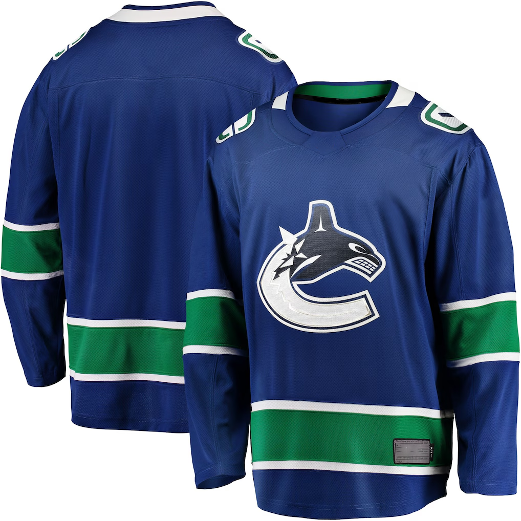 Jdoa V.Canucks Blue Home Team Breakaway Jerseys