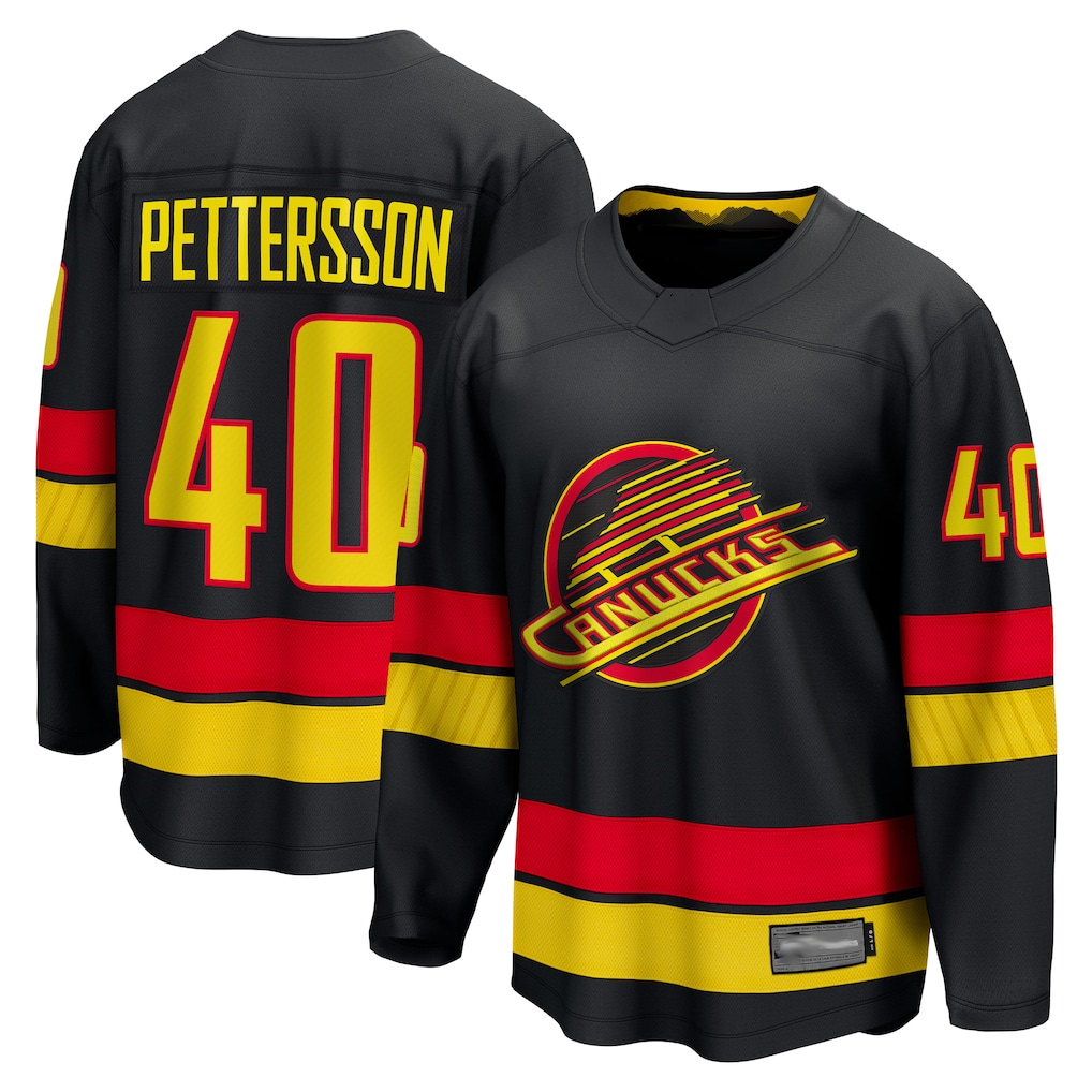 Jdoa V.Canucks #40 Elias Pettersson Black Breakaway Jerseys