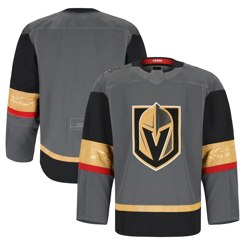 Jdoa V.Golden Knights Gray Alternate Authentic Pro Jerseys