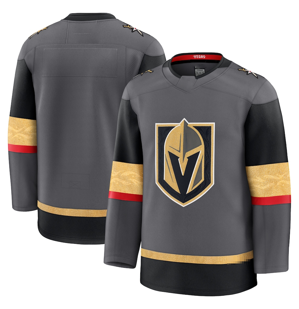 Jdoa V.Golden Knights Gray Alternate Premium Jerseys