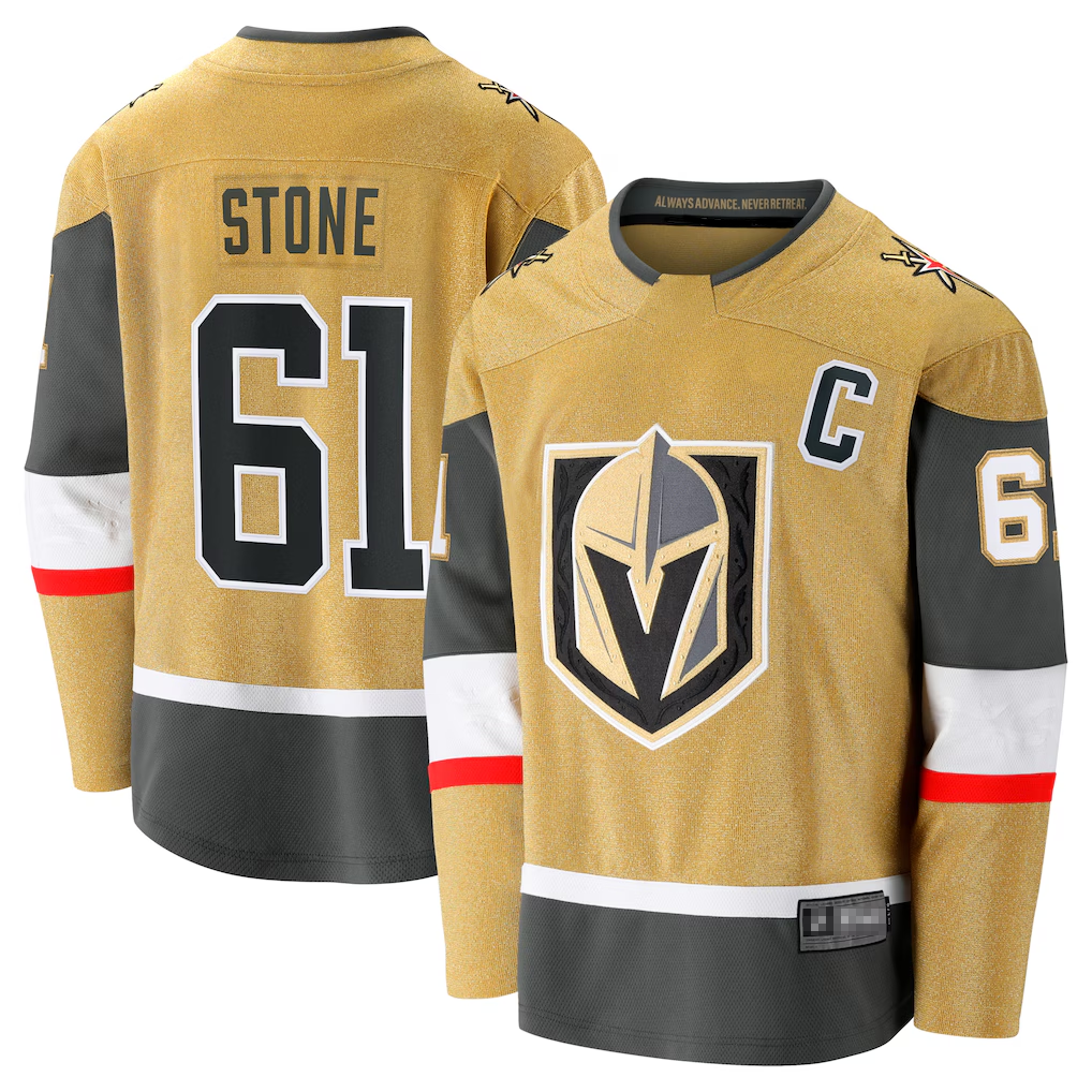 Jdoa V.Golden Knights #61 Mark Stone Gold Home Breakaway Jerseys