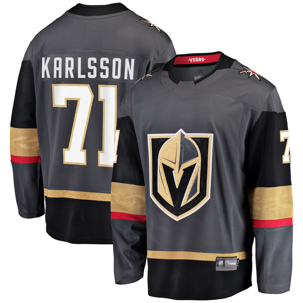 Jdoa V.Golden Knights #71 William Karlsson Gray Breakaway Jerseys