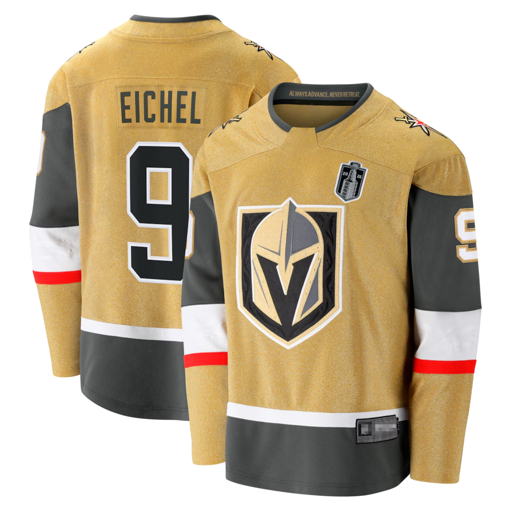 Jdoa V.Golden Knights #9 Jack Eichel Gold 2026 Stanley Cup Final Breakaway Jerseys