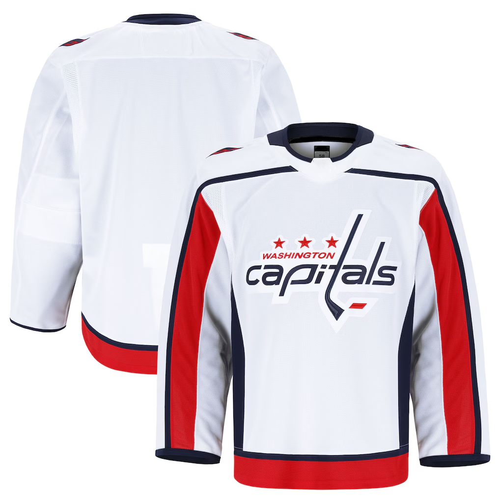 Jdoa W.Capitals White Away Authentic Pro Jerseys