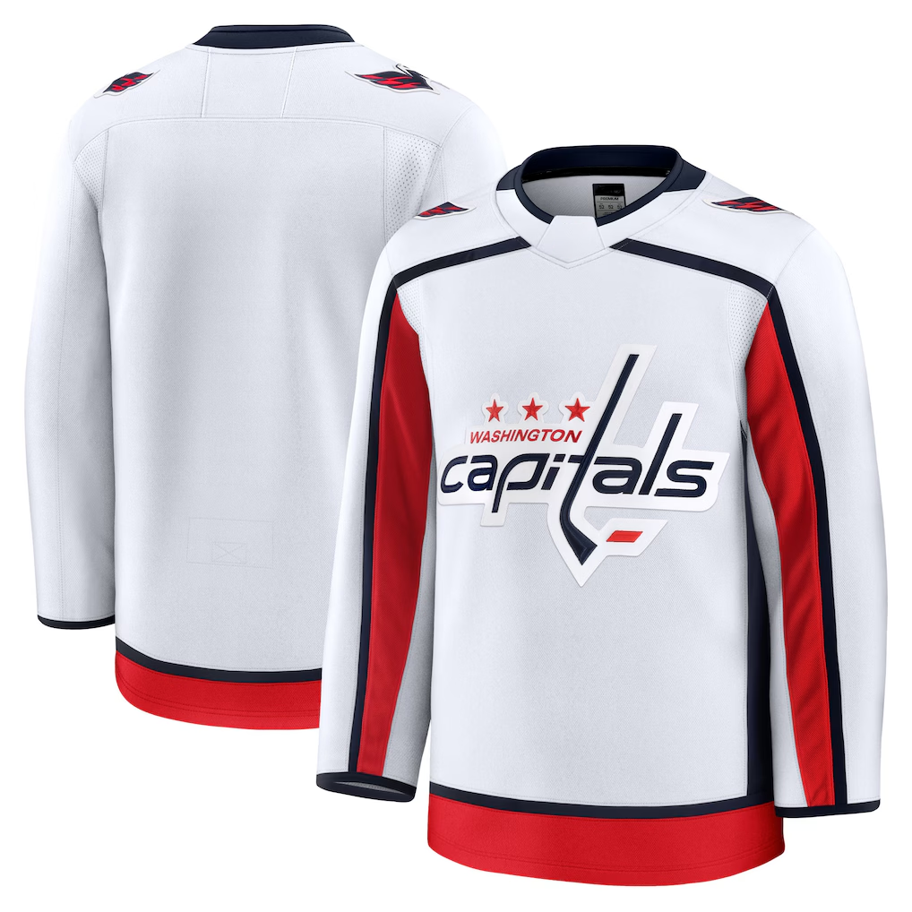 Jdoa W.Capitals White Away Premium Jerseys