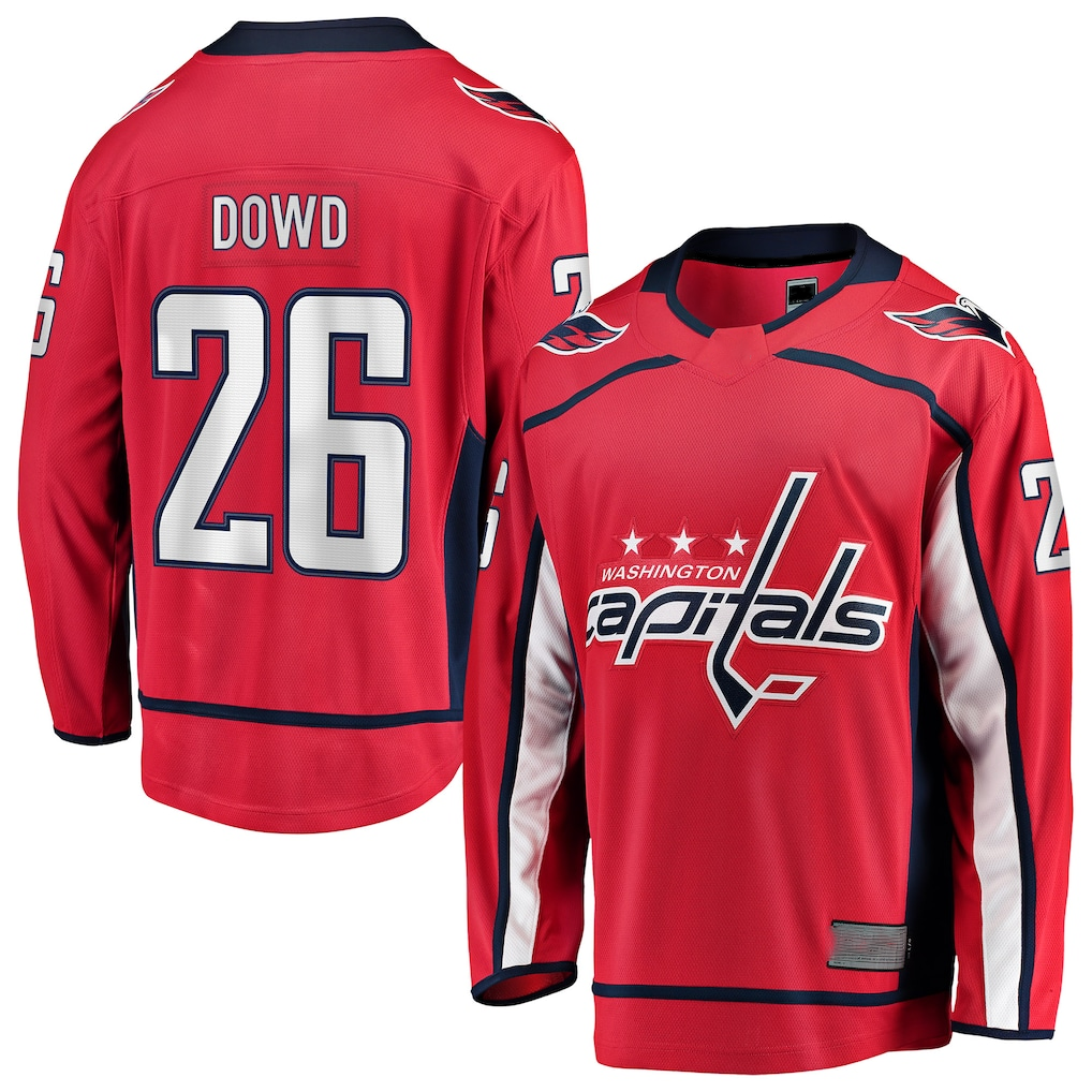 Jdoa W.Capitals #26 Nic Dowd Red Home Breakaway Player Jerseys