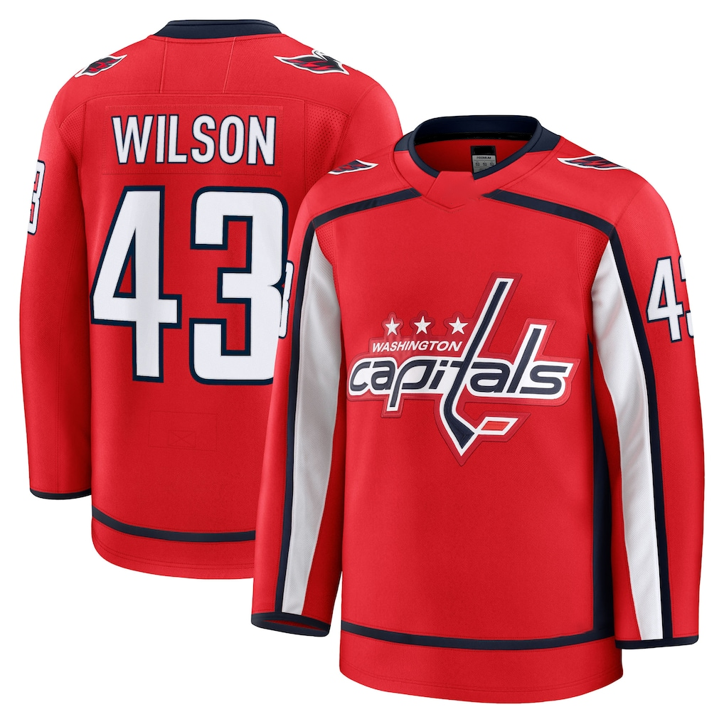 Jdoa W.Capitals #43 Tom Wilson Red Home Premium Jerseys