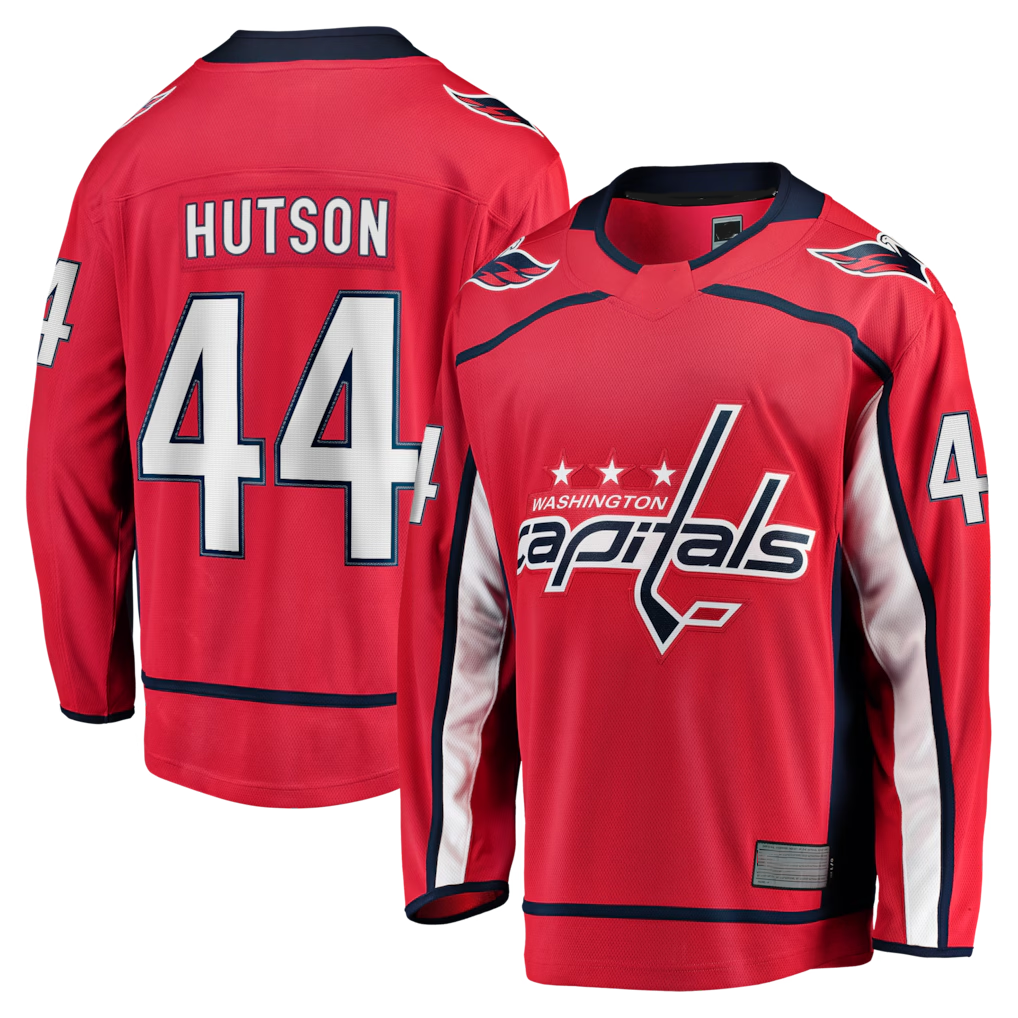 Jdoa W.Capitals #44 Cole Hutson Red Home Breakaway Jerseys