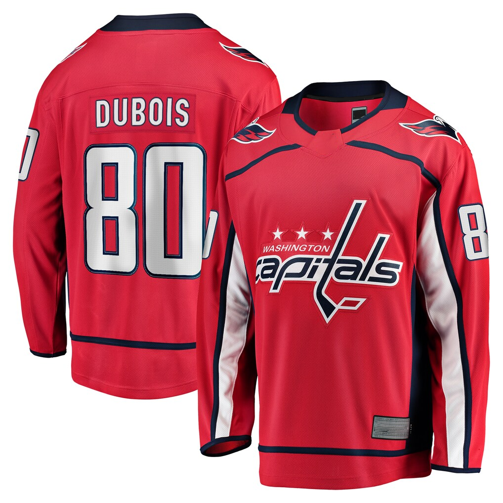 Jdoa W.Capitals #80 Pierre-Luc Dubois Red Home Premier Breakaway Player Jerseys