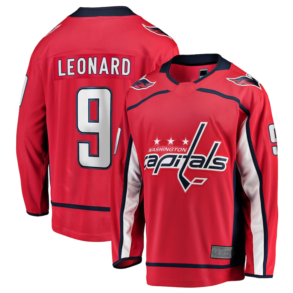 Jdoa W.Capitals #9 Ryan Leonard Red Home Breakaway Jerseys